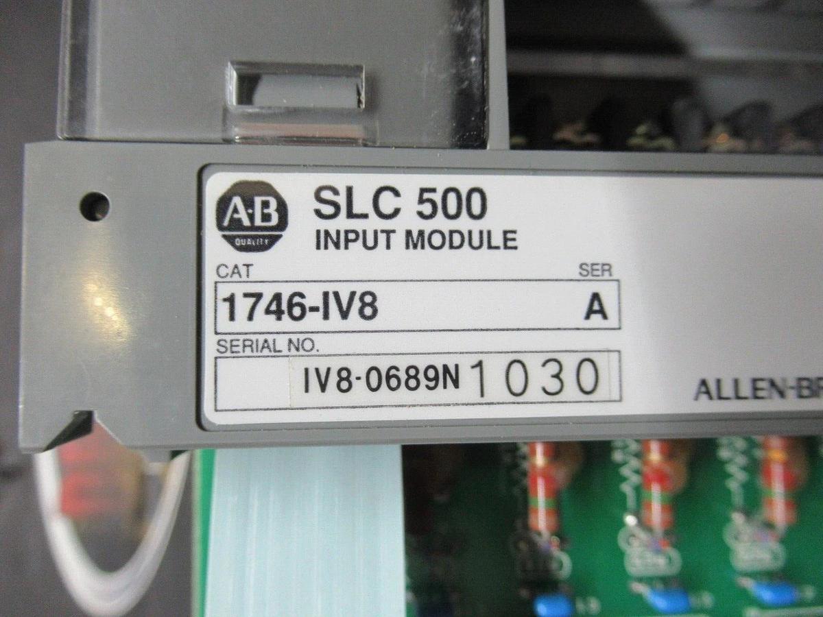 ALLEN BRADLEY SLC-500 INPUT MODULE 1746-IV8 SER. A *NEW SURPLUS*