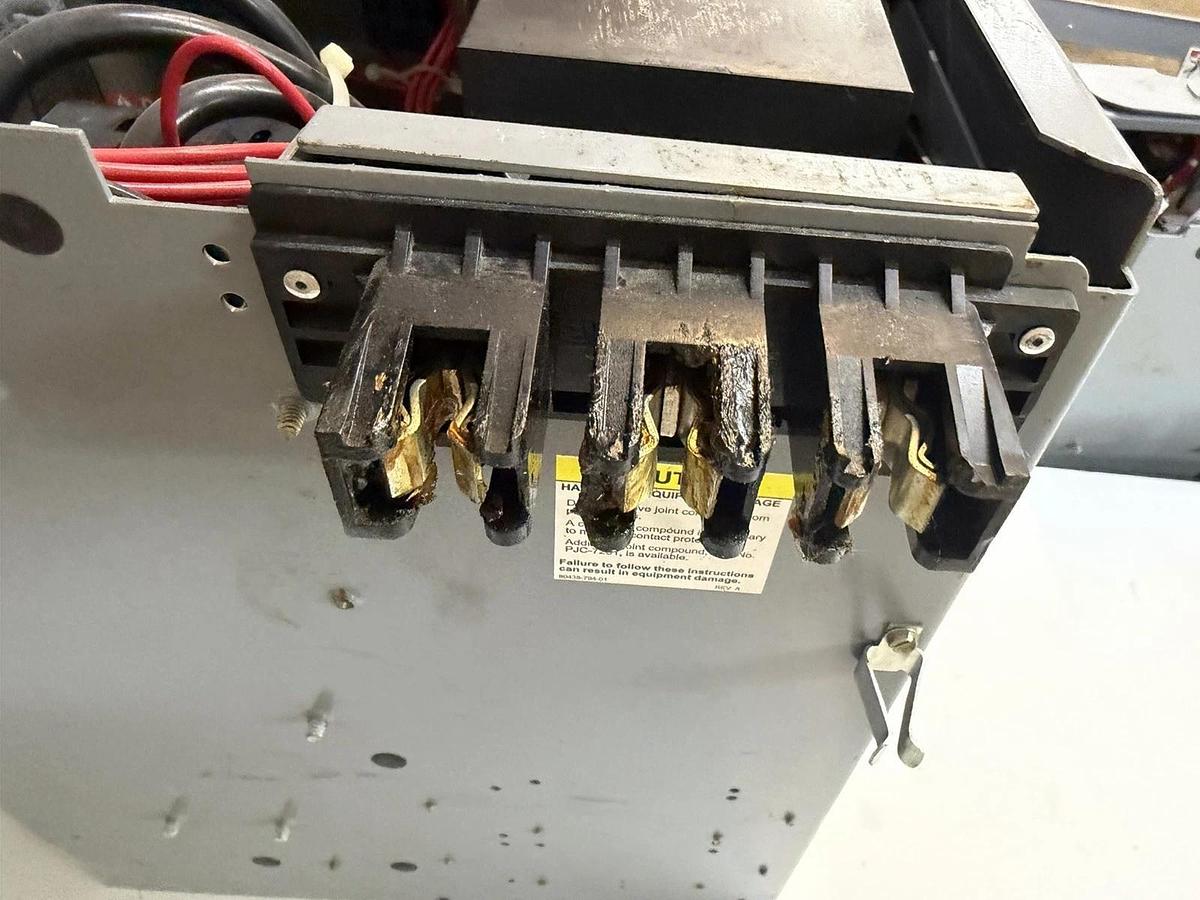 Used SQUARE D MODEL 6 MCC MOTOR CONTROL BUCKET 18" HU100-3MC6B NEMA 3 480 VOLT