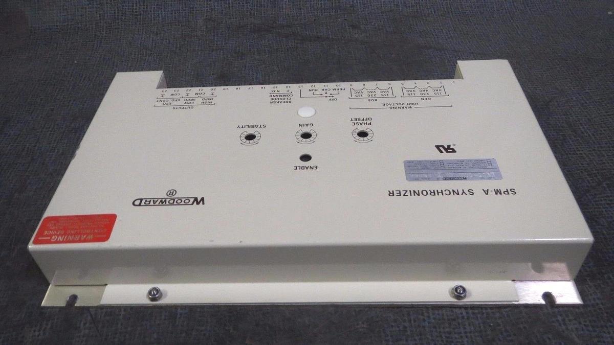 WOODWARD SPM-A SYNCHRONIZER 115/230 VAC P/N: 9905-001 REVISION O **WARRANTY**
