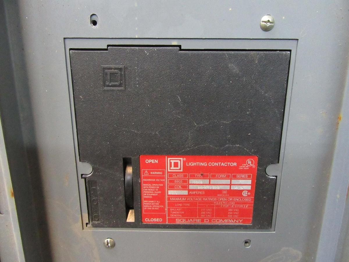 Used 250 AMP SQUARE D EDB / NF PANELBOARD PANEL MAIN LUG 3PH 4W 600 / 480V E1 PB011B