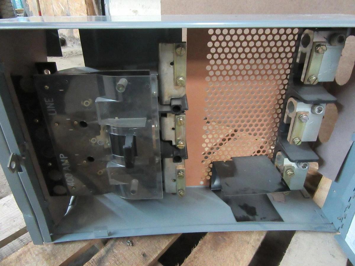 Used WETINGHOUSE FUSE PANELBOARD SWITCH FDP365R 400 AMP 600 VAC 350 HP 3-POLE