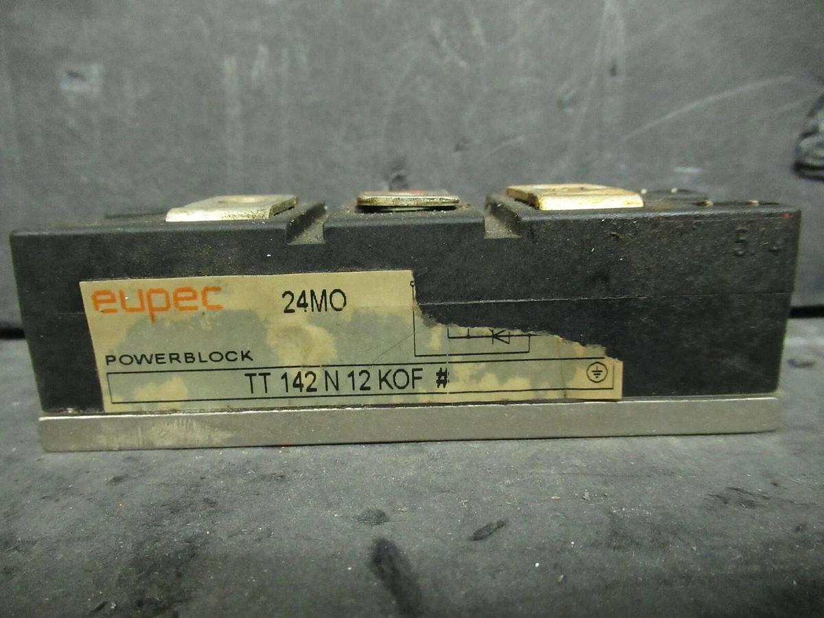 Used EUPEC MPN: TT 142 N 12 KOF # POWER BLOCK MODULE THRYISTOR