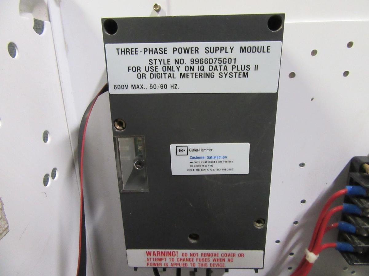 Used WESTINGHOUSE 3-PHASE MONITOR 2100 MCC BUCKET 12" W/ 2D78522 DIGITAL METER
