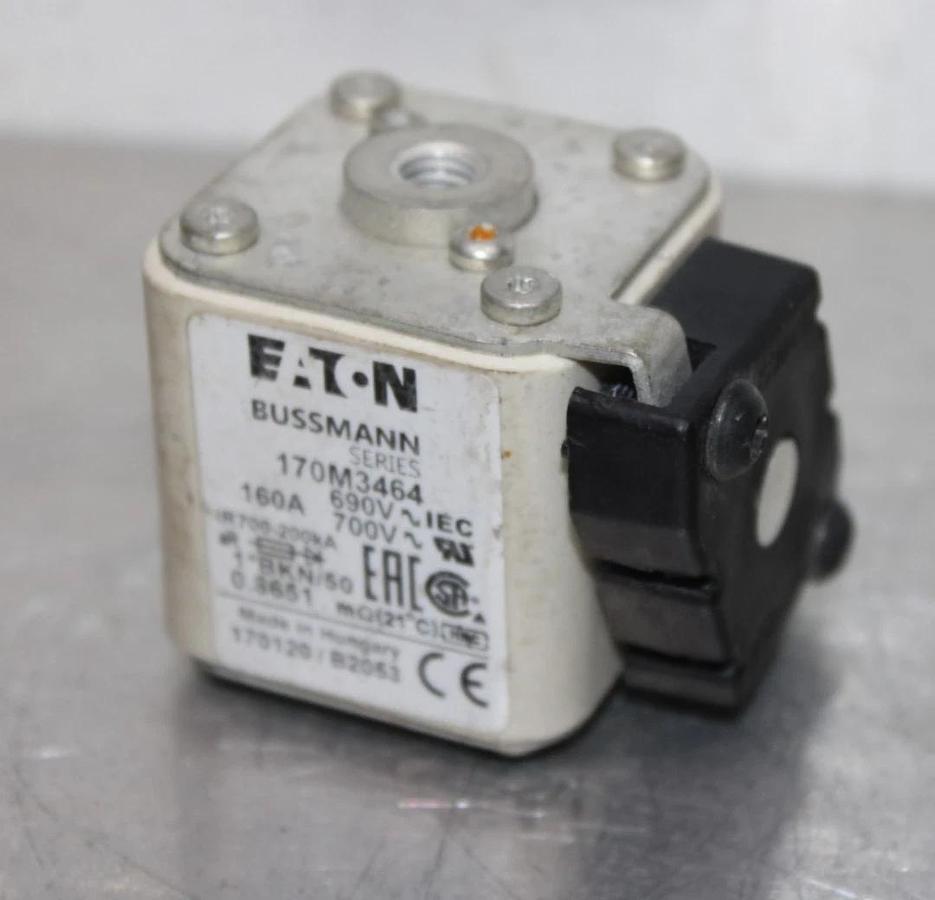 Used EATON BUSSMANN SQUARE BODY FUSE 170M3464 700 VAC 160 AMP *WARRANTY*