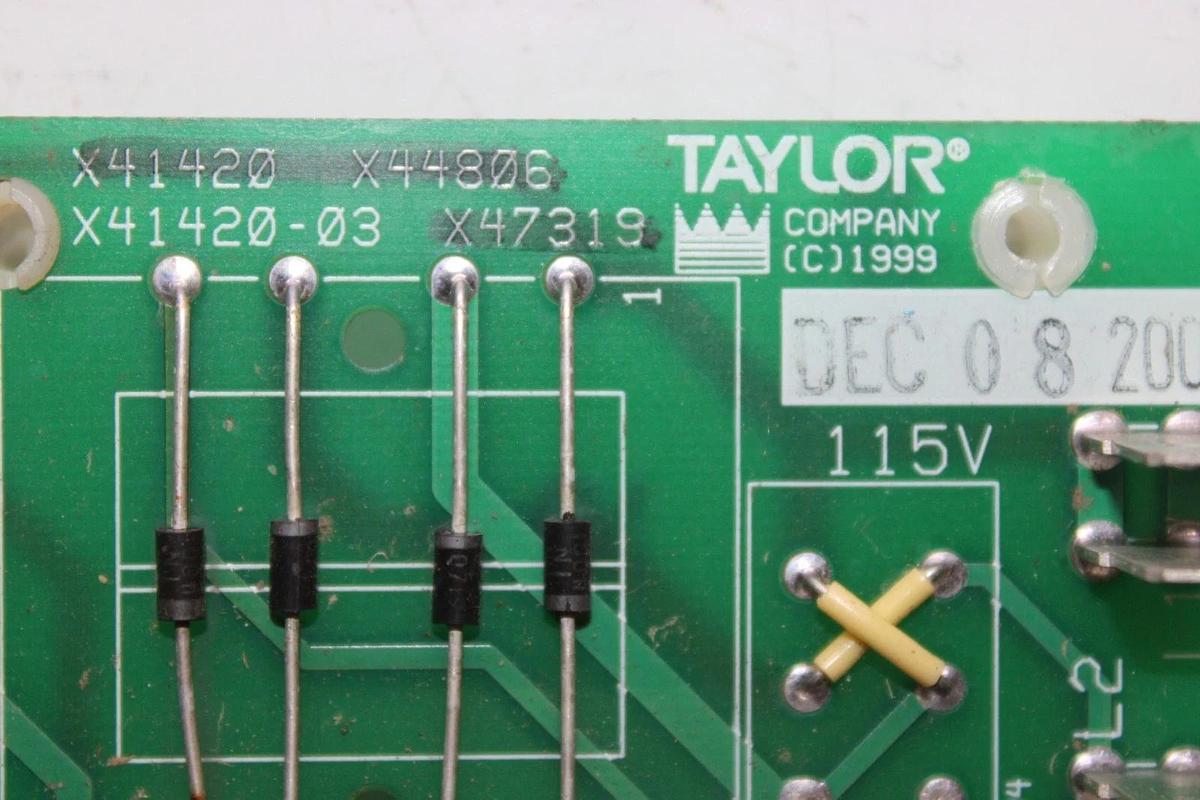 Used TAYLOR ICE CREAM MACHINE CIRCUIT BOARD X41420-03 X44806 X47319 *WARRANTY*
