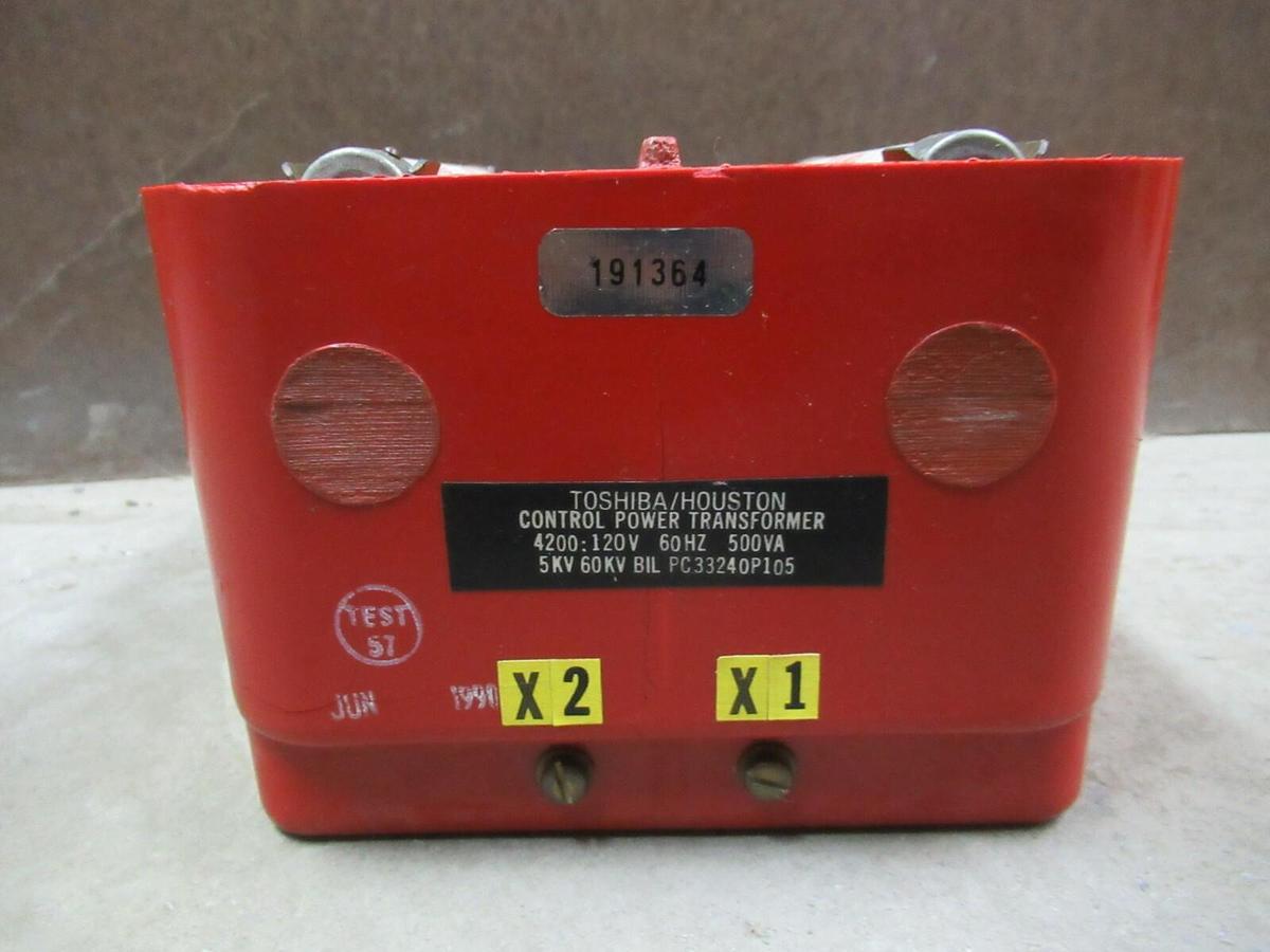 Used TOSHIBA / HOUSTON CONTROL POWER TRANSFORMER 4200 : 120V 500 VA PC33240P105 CT