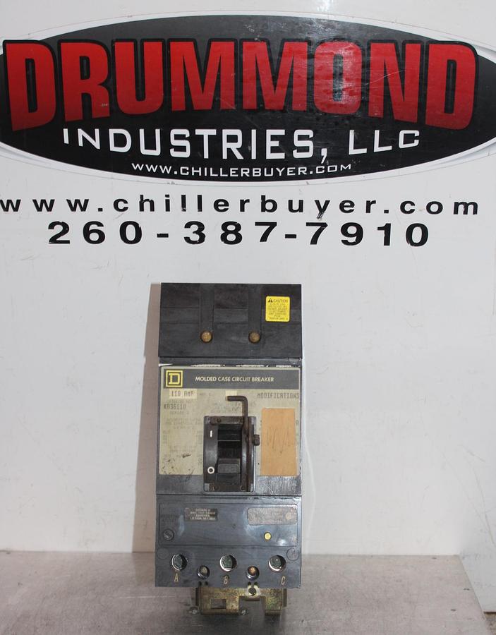 Used SQUARE D I-LINE CIRCUIT BREAKER FA36020 20 AMP 600 VAC 3-POLE