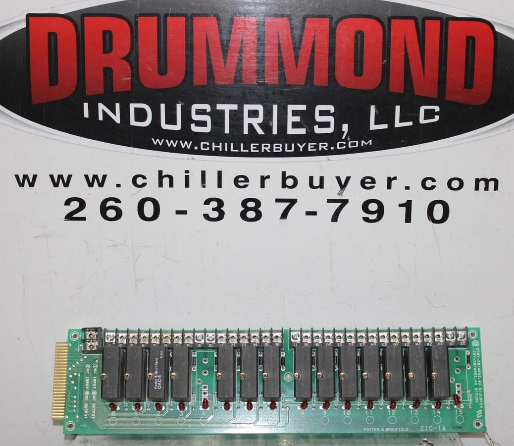 Used POTTER & BRUMFIELD RELAY I/O CIRCUIT BOARD 2IO-16 **WARRANTY INCLUDED**
