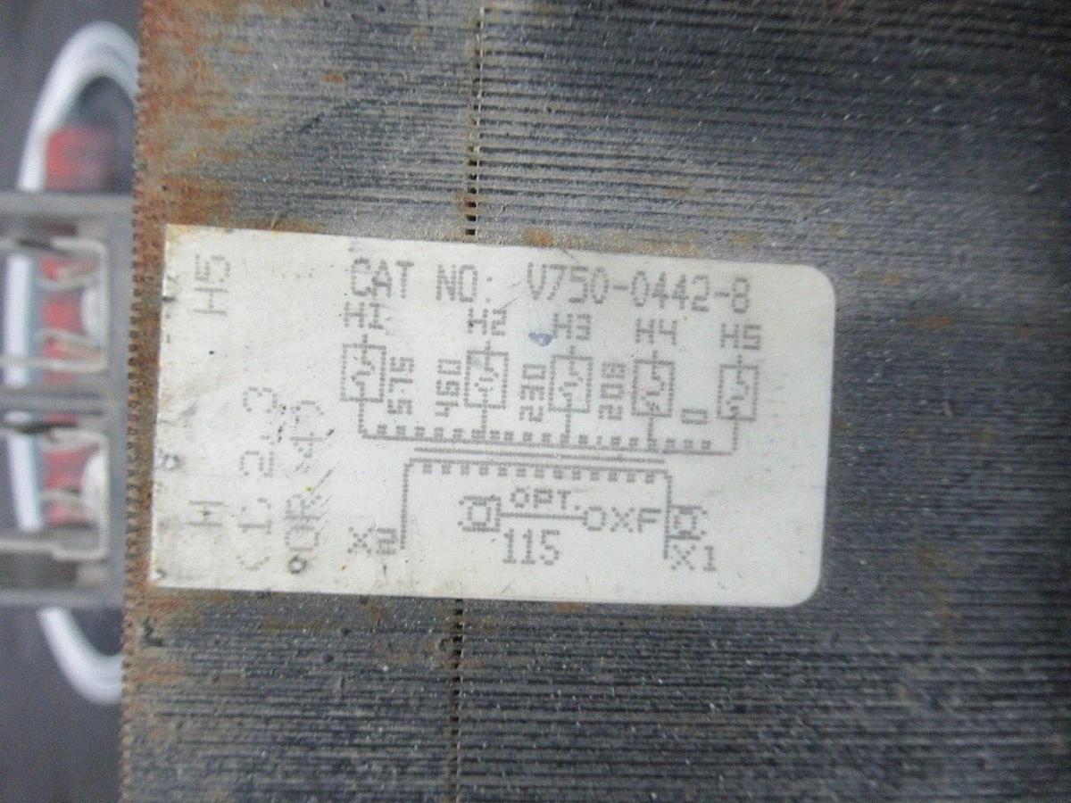 Used MICRON VALUTRON CONTROL TRANSFORMER V750-0442-8 750 VA 50/60 HZ
