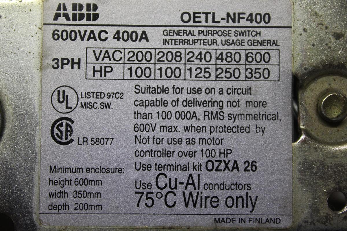 Used SIEMENS TALON WATER METER BASE 44005-02CN HQ-5SND 400 AMP MAX 600V 1-PHASE NEMA 3R