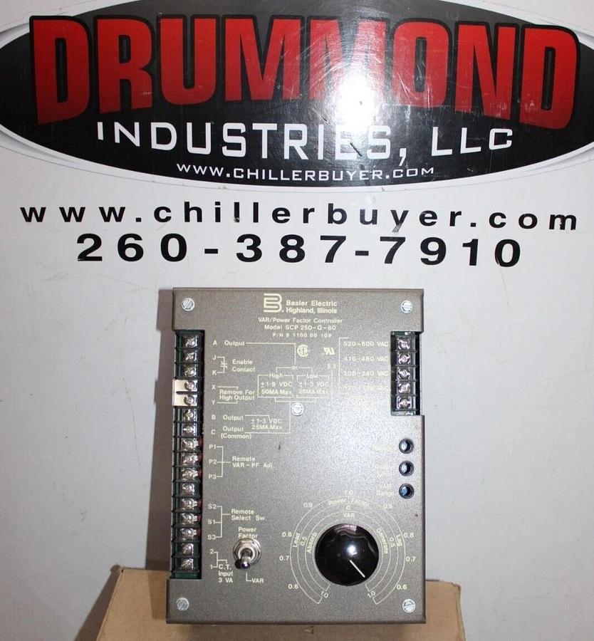 Used BASLER ELECTRIC VAR/POWER FACTOR CONTROLLER SCP-250-G-60 9-1100-00-109