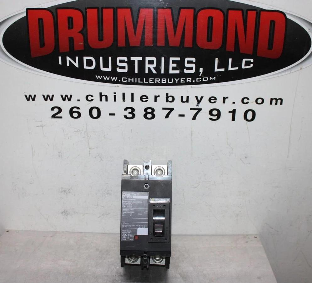 Used SQUARE D POWERPACT CIRCUIT BREAKER QBL22200 200 AMP 240 VAC 2-POLE QB-200