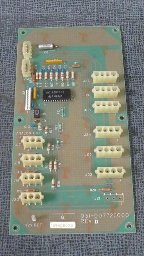 Used YORK CHILLER START CARD CIRCUIT BOARD MODEL: 031-00772C000 REV D **WARRANTY**