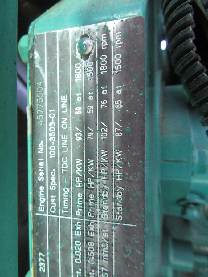 Used 50 KW DIESEL GENERATOR CUMMINS 120/240V B3.9-G4 ENCLOSED RECONNECTABLE VIDEO