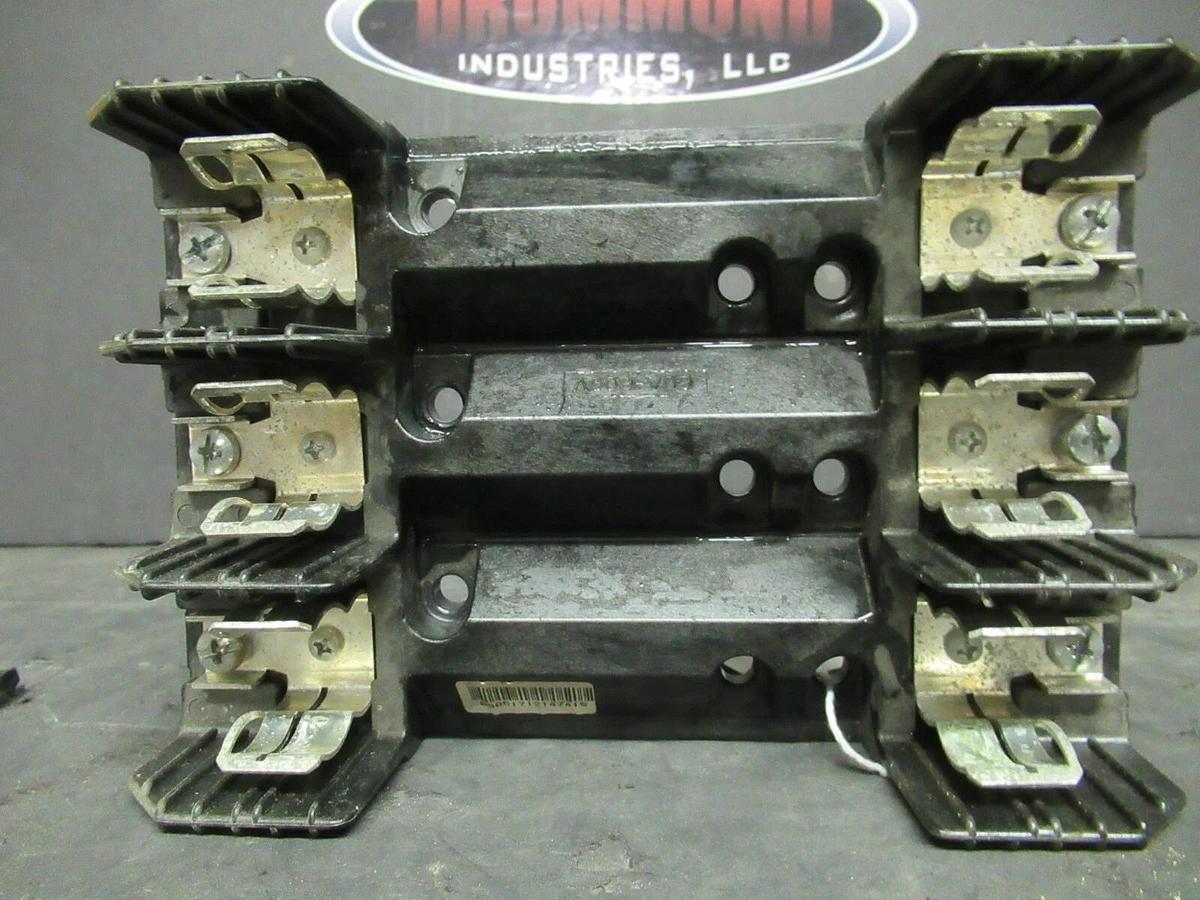 Used BUSSMAN FUSE HOLDER H60060-3S FOR 60 AMP 600 V FUSES **WARRANTY**
