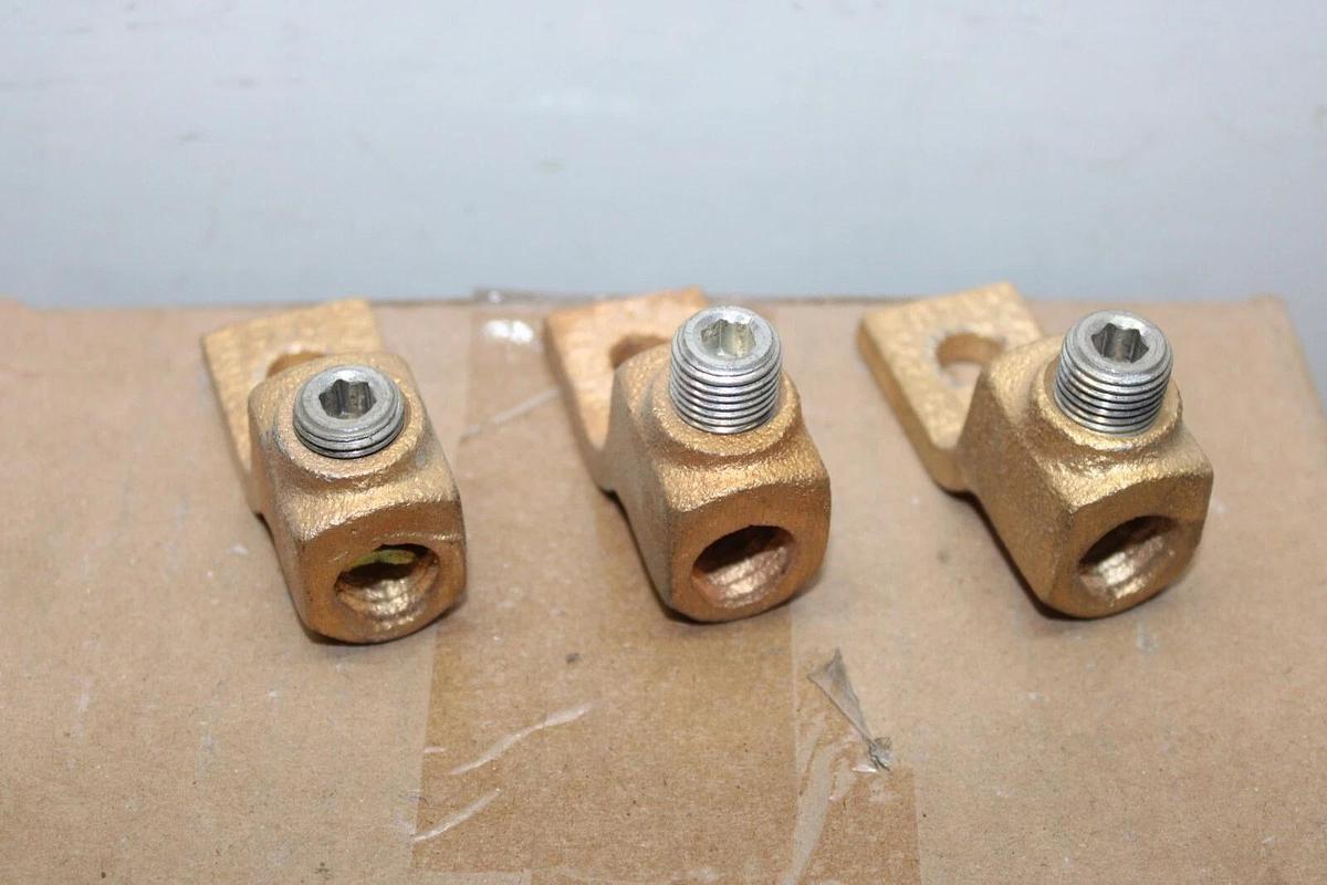 Used LOT OF 3 T&B COPPER TERMINAL LUG 150-200C 2/0-4/0N MCM WIRE **WARRANTY**