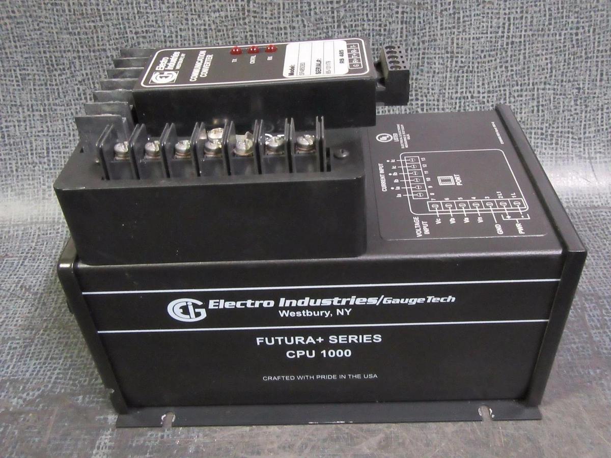 Used ELECTRO INDUSTRIES FUTURA + SERIES CPU1000 MULTIFUNCTION POWER MONITOR W/ P-33