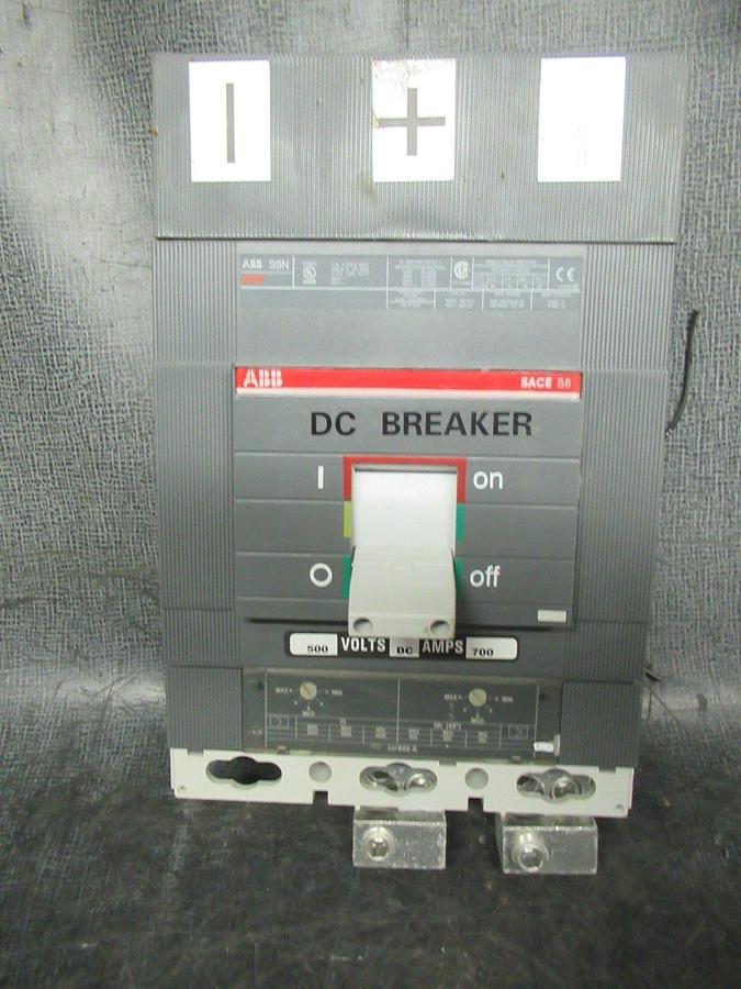 Used ABB CIRCUIT BREAKER SACE-S6 S6N 600 VOLT