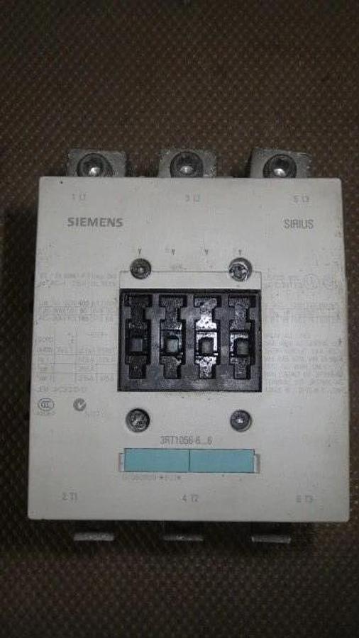Used SIEMENS SIRIUS CONTACTOR -215 AMP 3 PHASE 127V COIL MODEL 3RT1056-6