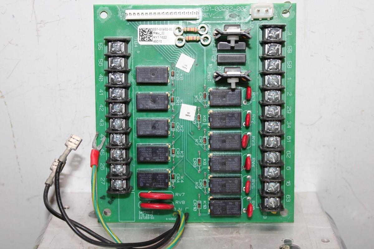 Used YORK HVAC RELAY CONTROL CIRCUIT BOARD 031-00932-002 REV. C *WARRANTY INCLUDED*