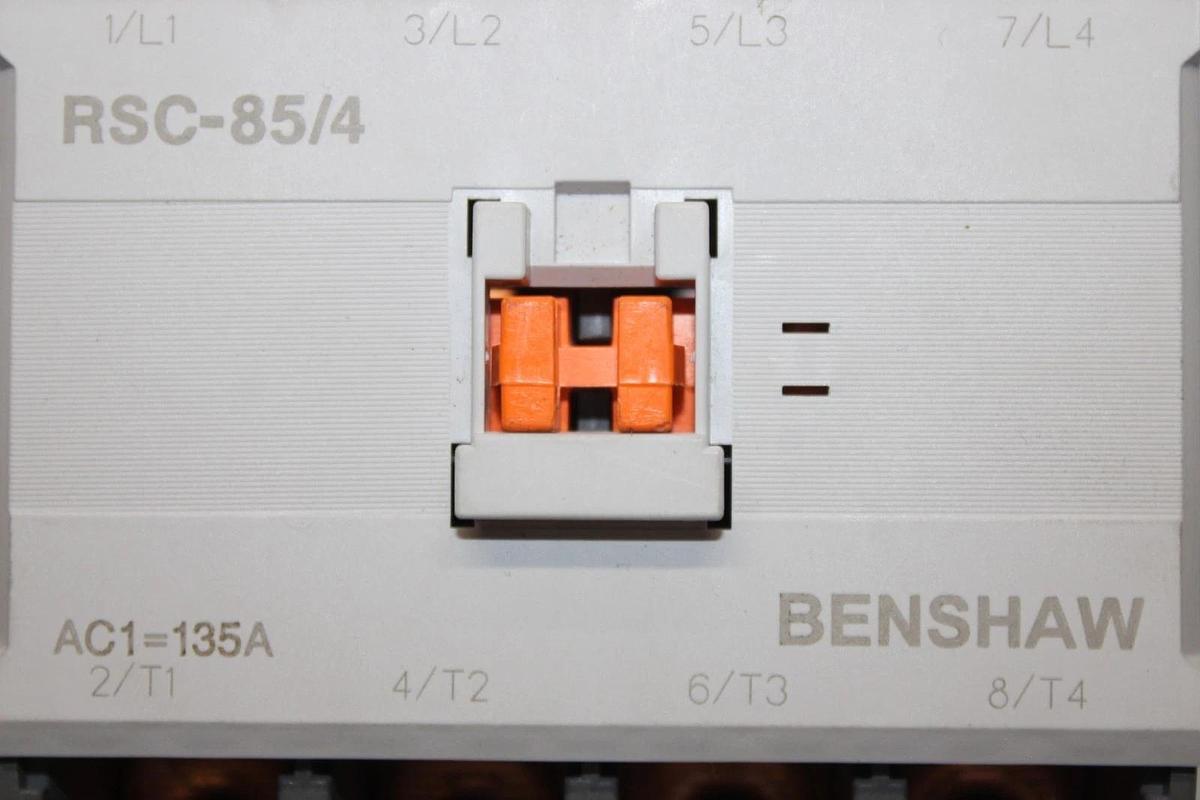 Used BENSHAW CONTACTOR RSC-85/4 135 AMP 600 VAC 50 HP NEMA 3 COIL: 120V *WARRANTY*