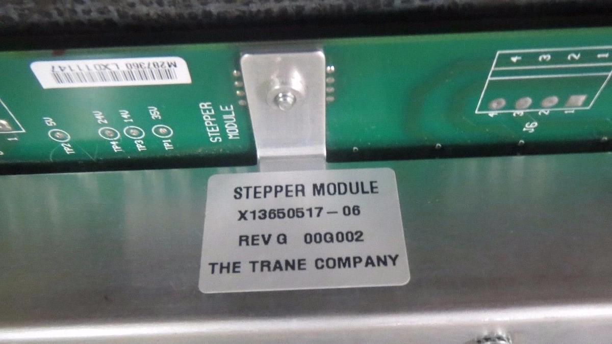 Used TRANE STEPPER MODULE  MODEL/REVISION: X13650517-06 REV G **WARRANTY INCLUDED**