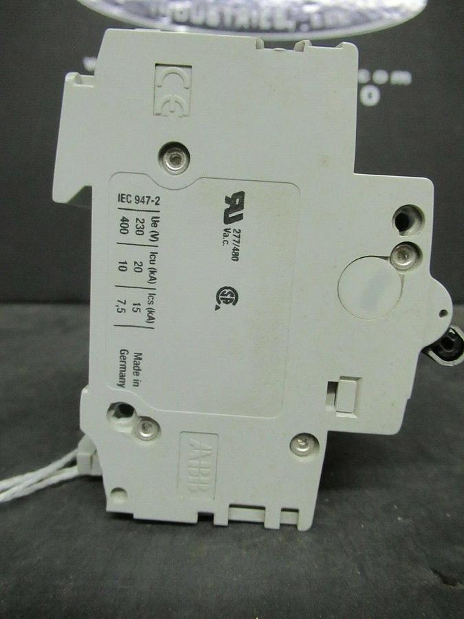 Used 1 AMP ABB BREAKER S202-K1 400 VAC 2 POLE **WARRANTY INCLUDED**