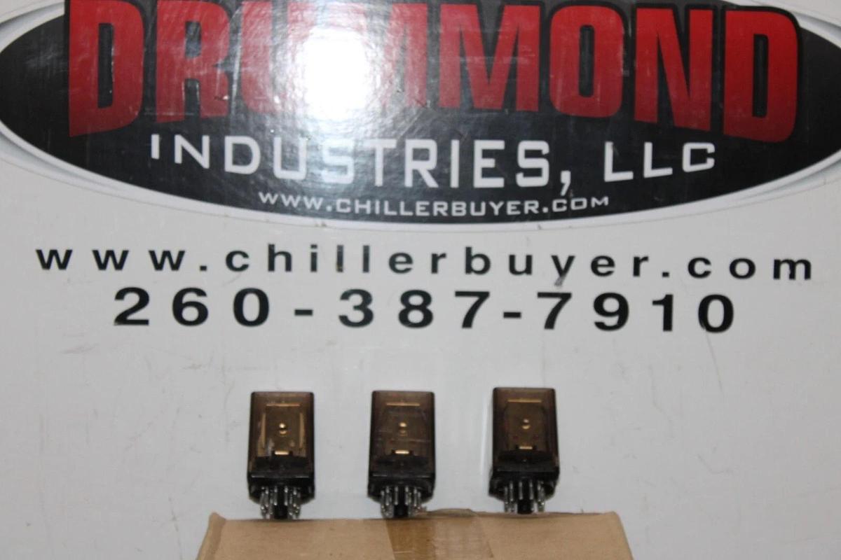 Used LOT OF 3 SCHRACK RELAY RL300024 CAD14D10/024 24 VDC 120/240 VAC 10 AMP