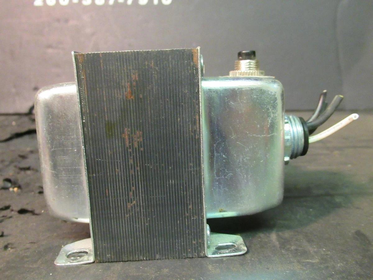 Used 0.075 (75 VA) RIB DRY CONTROL TRANSFORMER 120 VAC PRI TO 24 VAC SEC TR75VA001