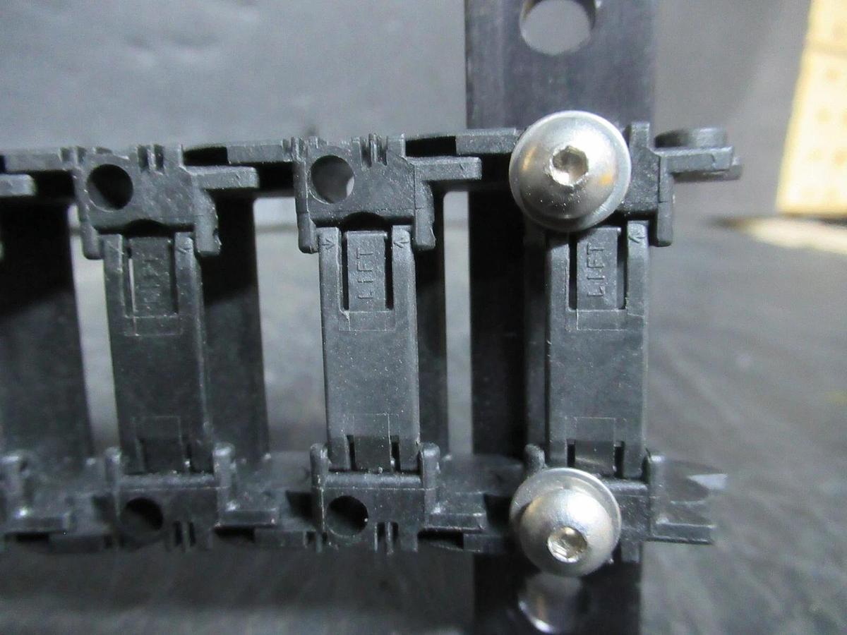 Used NYLATRAC ADJUSTABLE WIRE TRACK 34 LINKS 17" LENGTH X 1 1/2" WIDTH X 1/2" TALL