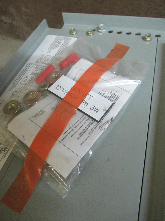 Used EATON POW-R-LINE MAIN SERVICE PANEL PRL1A EZB2036R 100 AMP 240/120 VAC 1 PHASE