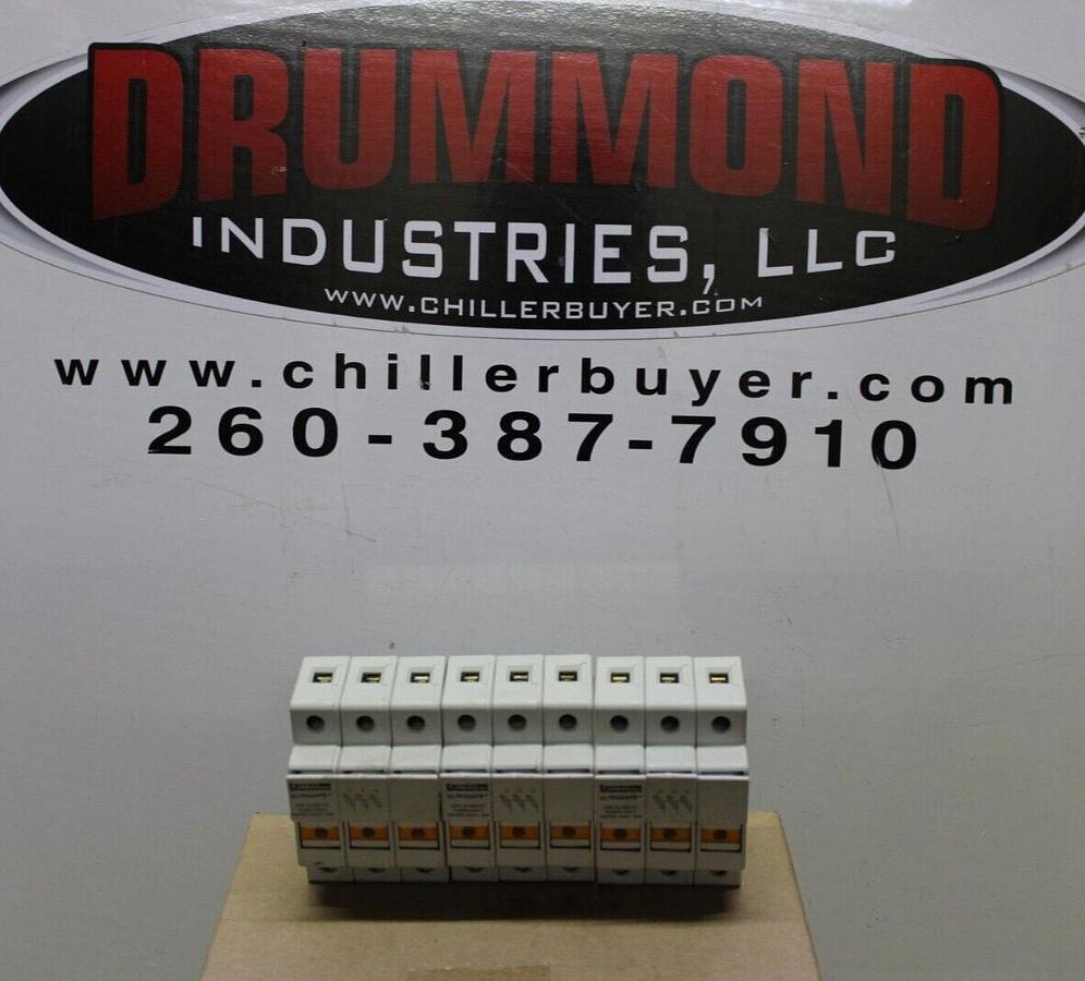Used LOT OF 3 FERRAZ SHAWMUT FUSE HOLDER USCC31 30 AMP 600 VOLT Y218038