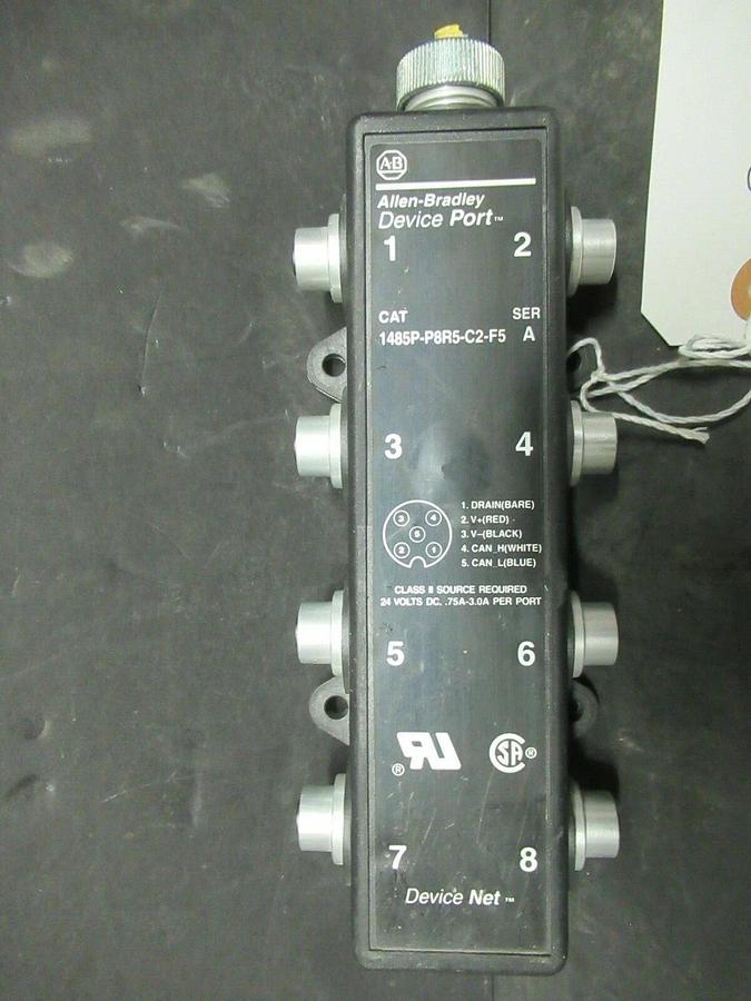 ALLEN BRADLEY DEVICE PORT DEVICE NET 1485P-P8R5-C2-F5 SER. A **WARRANTY**