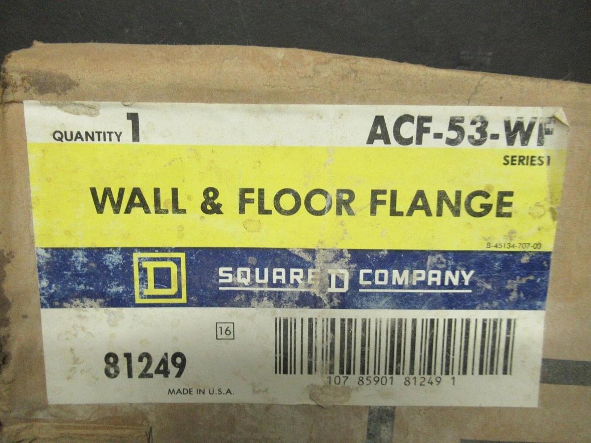 SQUARE D BUSWAY WALL AND FLOOR FLANGE ACF53WF I-LINE II 81249 BRACKET 1200 AMP