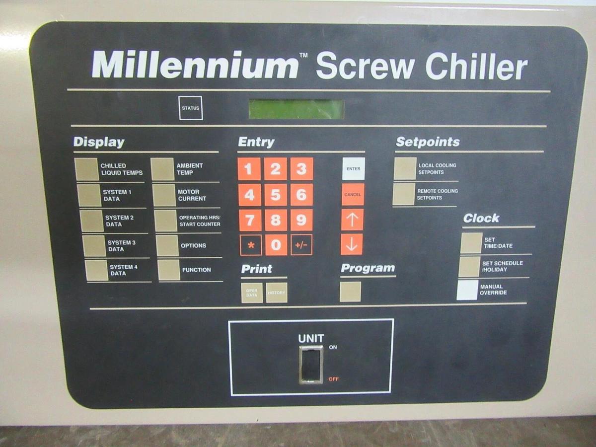 Used YORK MILLENNIUM SCREW CHILLER CONTROL DISPLAY YK-371-02495-101 **WARRANTY**