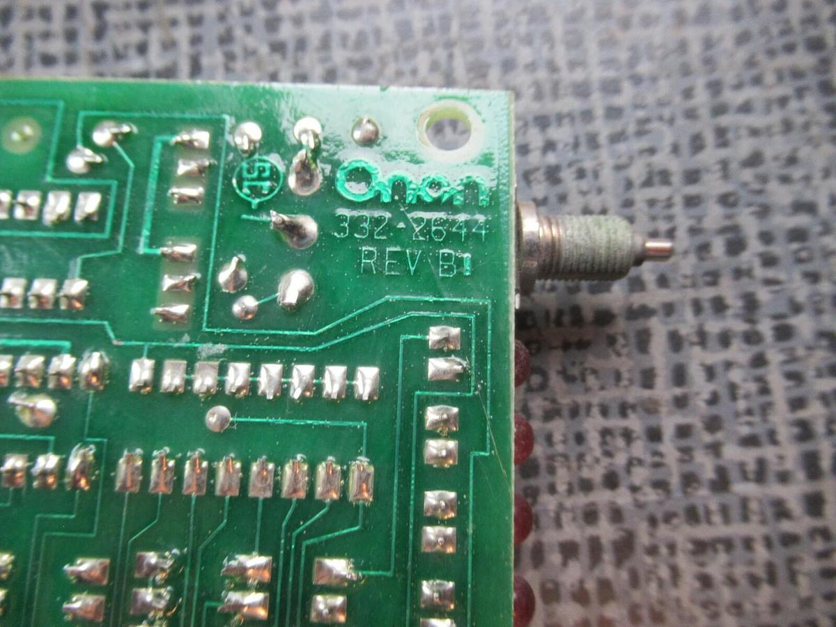 Used ONAN CIRCUIT BOARD 332-2644 REV B / 300-2/37 REV A **WARRANTY INCLUDED**