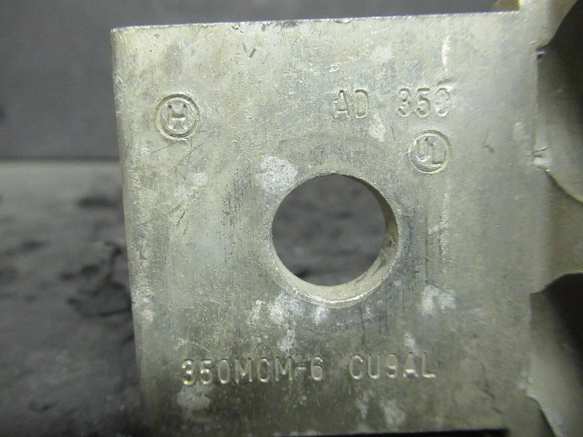 Used HOMAC AD-350 2 (DOUBLE) BARREL MECHANICAL CONNECTOR LUG TAP 350MCM - #6 AD350