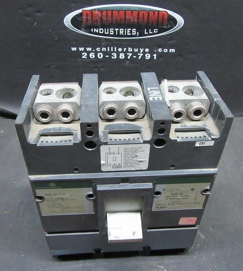 Used GE MOLDED CASE SWITCH TJJ436400 400 AMP 600 VAC 3-POLE **WARRANTY INCLUDED**