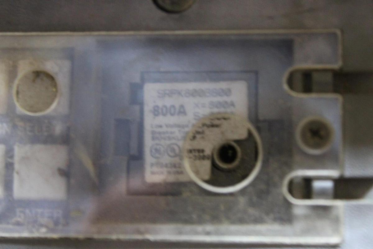 Used GE SPECTRA RMS HI-BREAK CIRCUIT BREAKER SKHB36BC0800 800 AMP 600 VAC