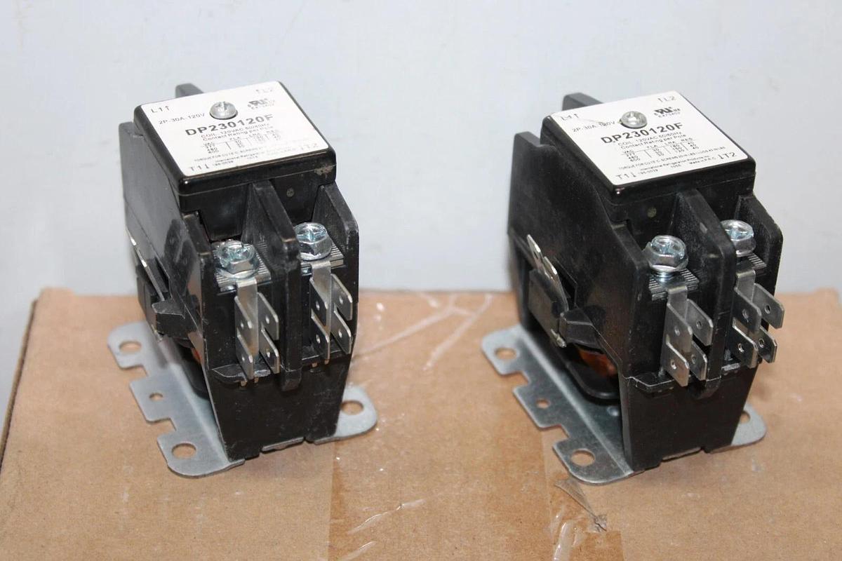 Used LOT OF 2 INTERNATIONAL REFRIDGERATION PRODUCTS CONTACTOR DP230120F 600V 30A