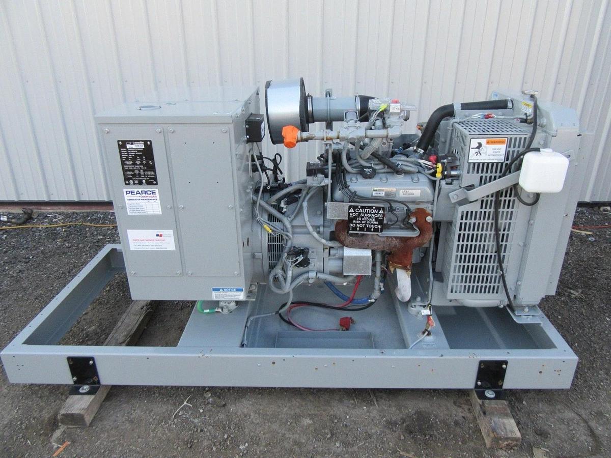Used 30 KW GENERATOR MTU 4.3 NATURAL GAS LP PROPANE 120/240 VOLT 1 PH 35 KW 40KW 2015
