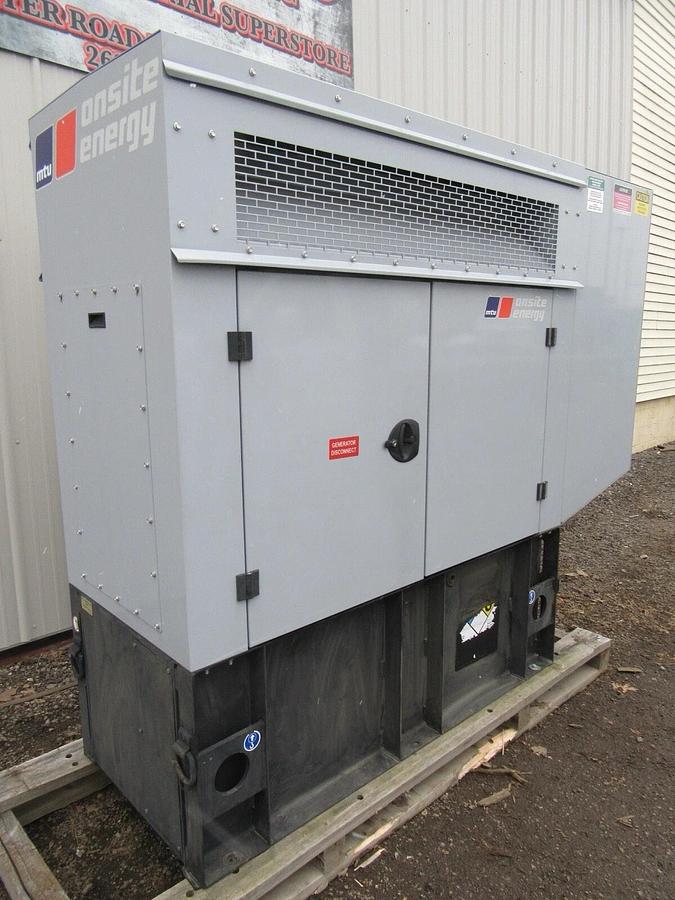 Used 20 KW DIESEL GENERATOR ISUZU MTU 2016 176 HRS 120/240 VOLT 1 PH SOUND ENCLOSED