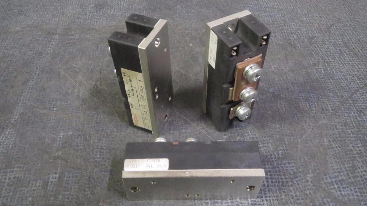 Used *SET OF 3* USED EUPEC POWER BLOCK  MODEL: TT142N16KOF12L4
