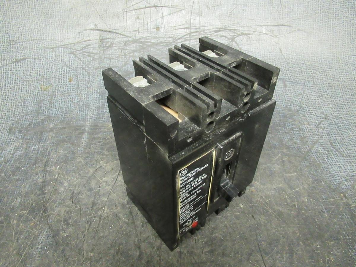 Used WESTINGHOUSE BREAKER MCP13300 600VAC 3 POLE 30A W/ LUGS **WARRANTY INCLUDED**