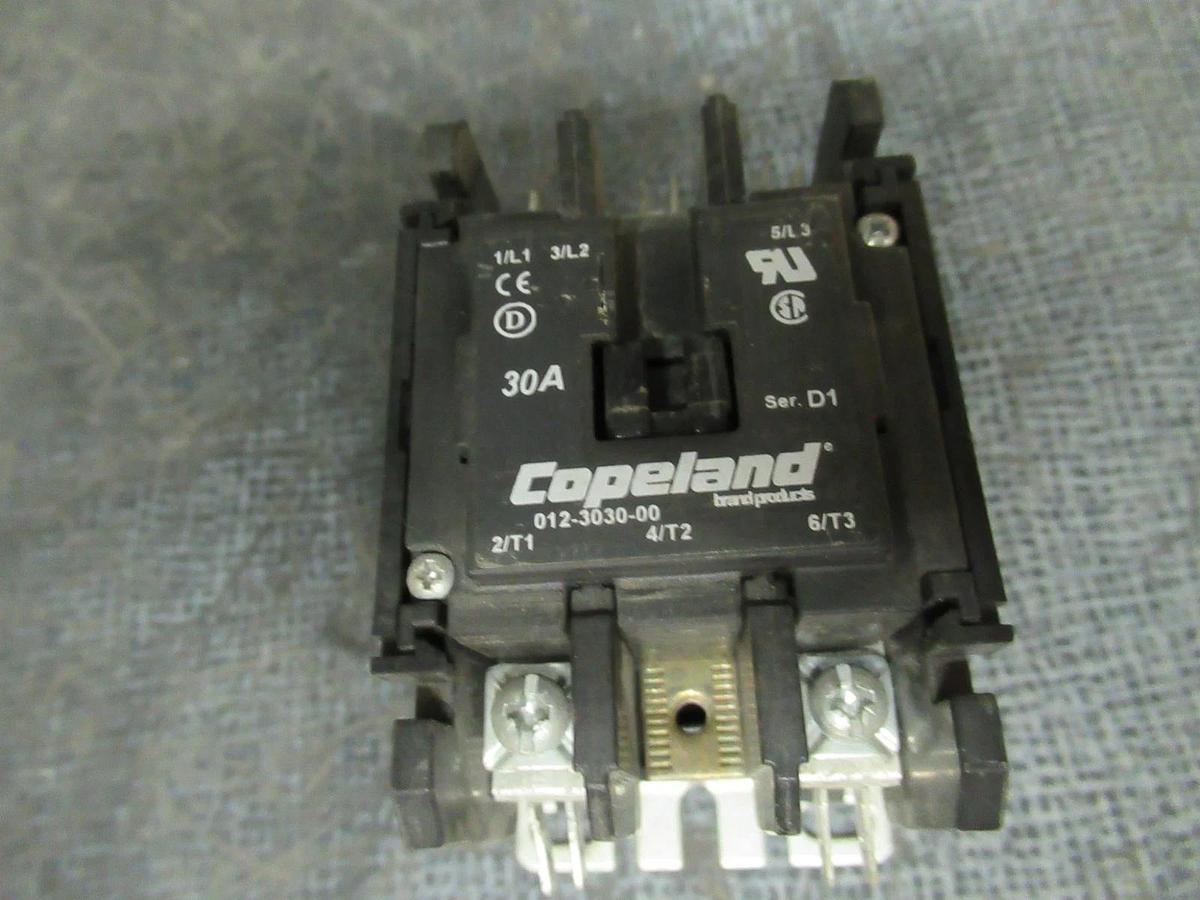 Used COPELAND CONTACTOR 012-3030-00 15HP 30A 40A/RES **WARRANTY INCLUDED**