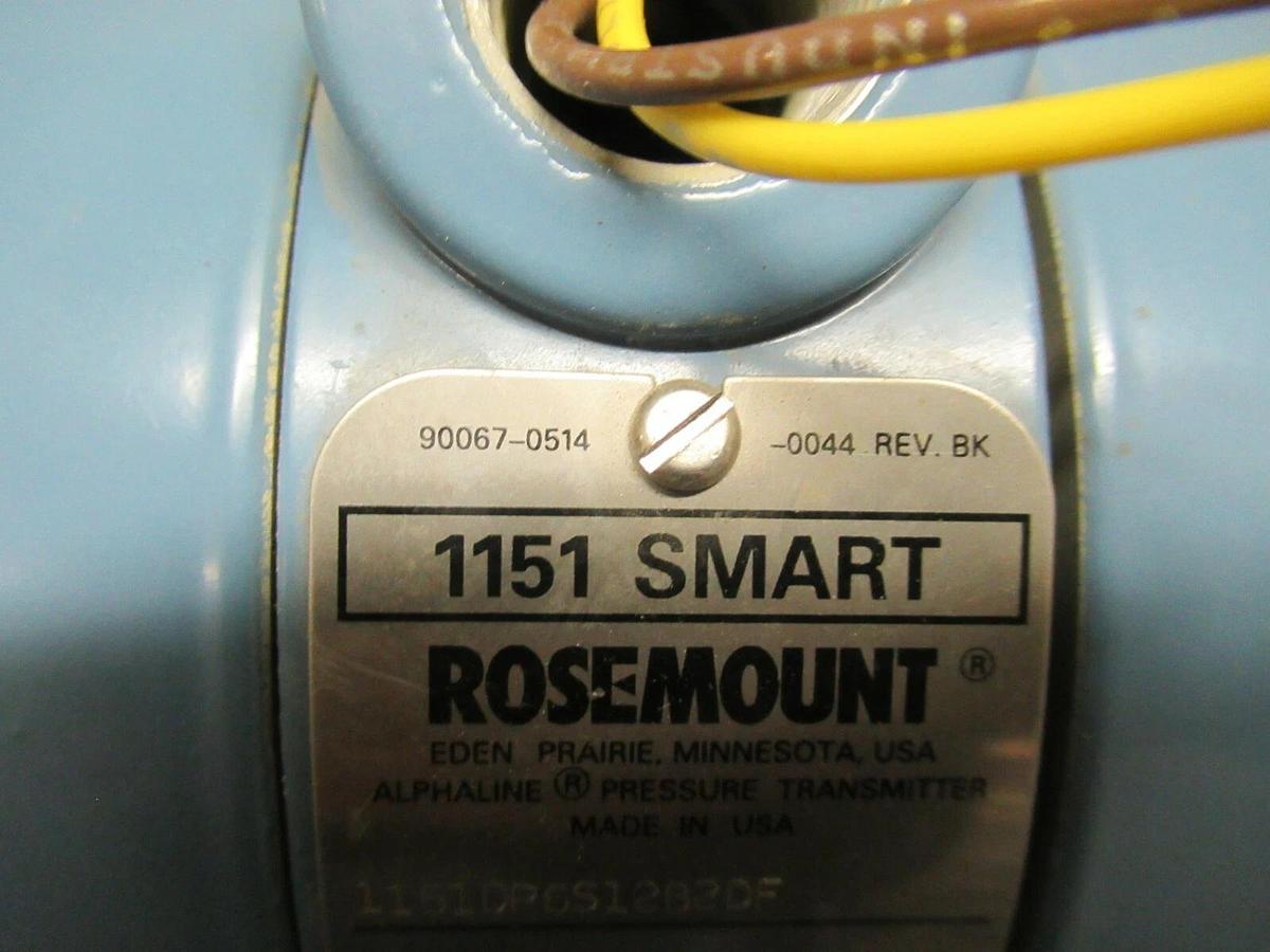 ROSEMOUNT ALPHALINE PRESSURE TRANSMITTER  1151 SMART 90067-0514-0044 REV. BK