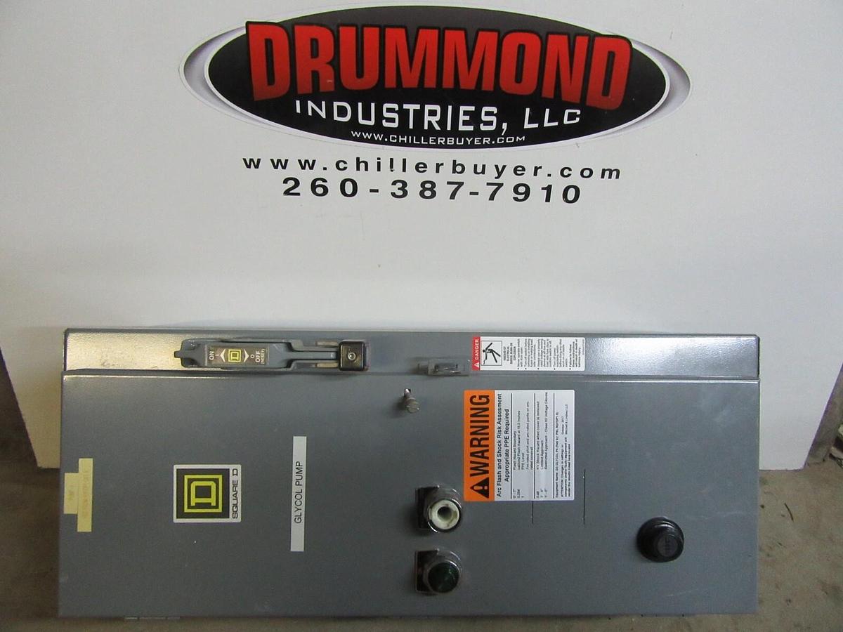 Used SQUARE D COMBINATION STARTER 8538SDG14 W/ 8536SDO1H10S 60 AMP 600 VAC SIZE 2