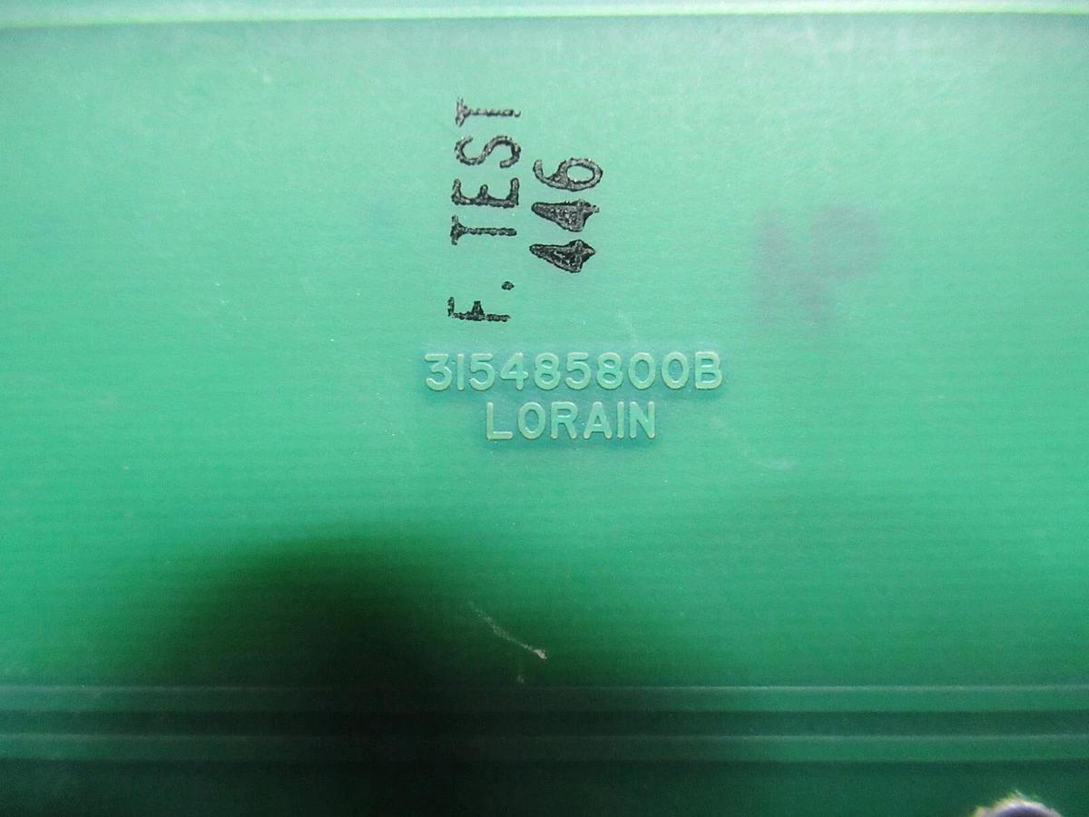 Used LORAIN CIRCUIT BOARD 315485800B / 486802600 **WARRANTY INCLUDED**