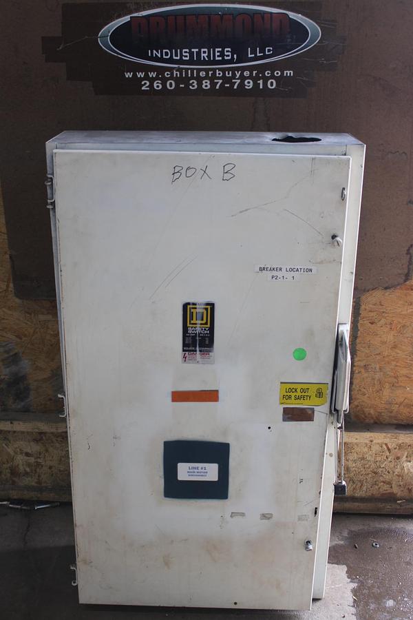 Used SQUARE D HEAVY DUTY DISCONNECT SWITCH HU364 200 AMP 600 VAC TYPE 1