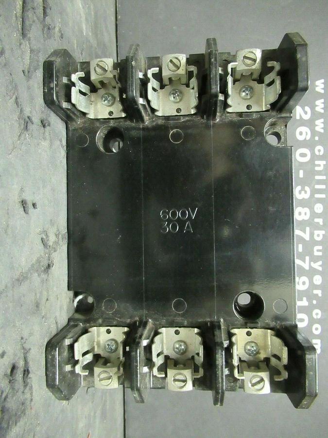 Used LOT OF 3 LITTELFUSE FUSE HOLDER LH60030-3C FOR 30 AMP 600 V *WARRANTY INCLUDED*